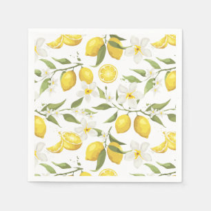 Vintage Lemon Tree Pattern Napkins