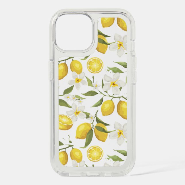 Vintage Lemon Tree Pattern Speck iPhone Case (Front)