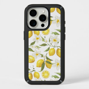 Vintage Lemon Tree Pattern iPhone 15 Pro Case