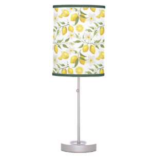 Vintage Lemon Tree Pattern Table Lamp