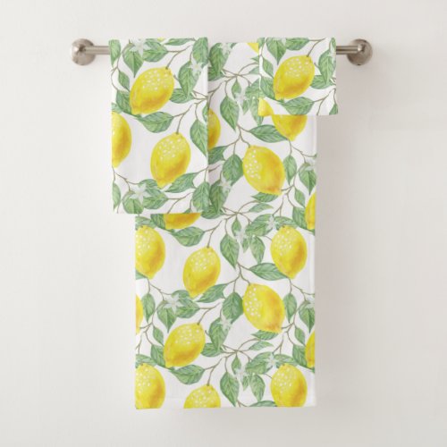Vintage Lemon Vines Towel Set