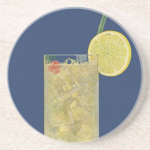 Vintage Lemonade or Fruit Soda Drinks Beverages Sandstone Coaster