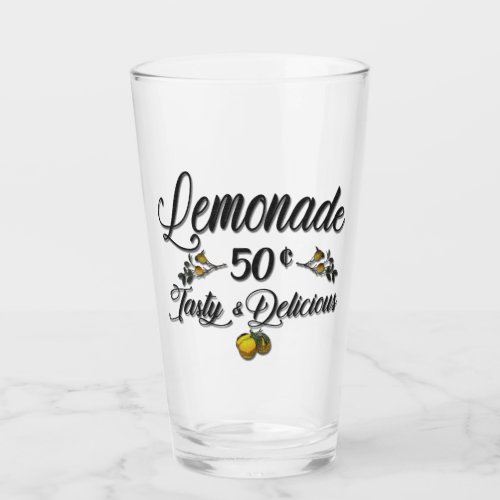 Vintage Lemonade Sign Glasses