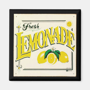 Vintage lemonade sign lemon summer fruit magnet