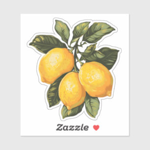 Vintage Lemons Sticker