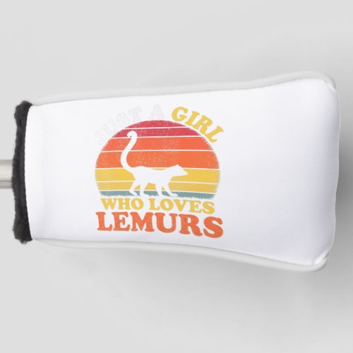 Vintage Lemur Lover Just A Girl Who Loves Lemursp Golf Head Cover