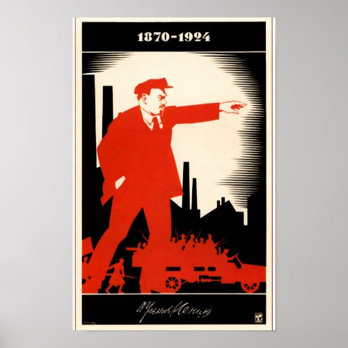 Vintage Lenin Poster