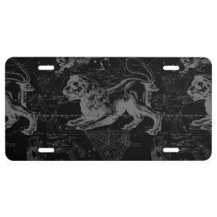 Vintage Leo Constellation MapHevelius 1690 License Plate