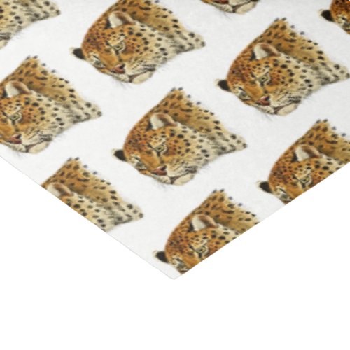 Vintage Leopard Cheetah Spotted Cat Head Tissue Paper