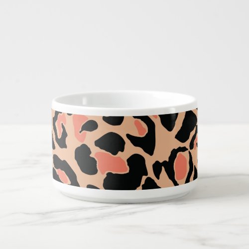 Vintage Leopard Pattern Design Bowl