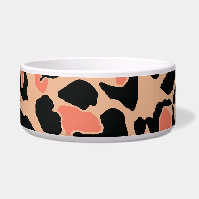 Vintage Leopard Pattern Design Bowl (Front)