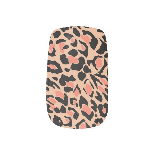 Vintage Leopard Pattern Design Minx Nail Art
