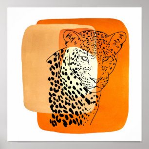 Vintage Leopard Poster
