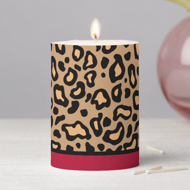 Vintage Leopard Print Candles Gift (In Situ)