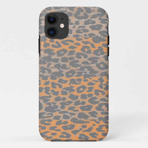 Vintage Leopard Print Skin iPhone 11 Case