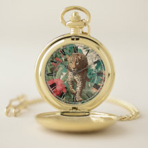 Vintage Lepoard Pocket Watch