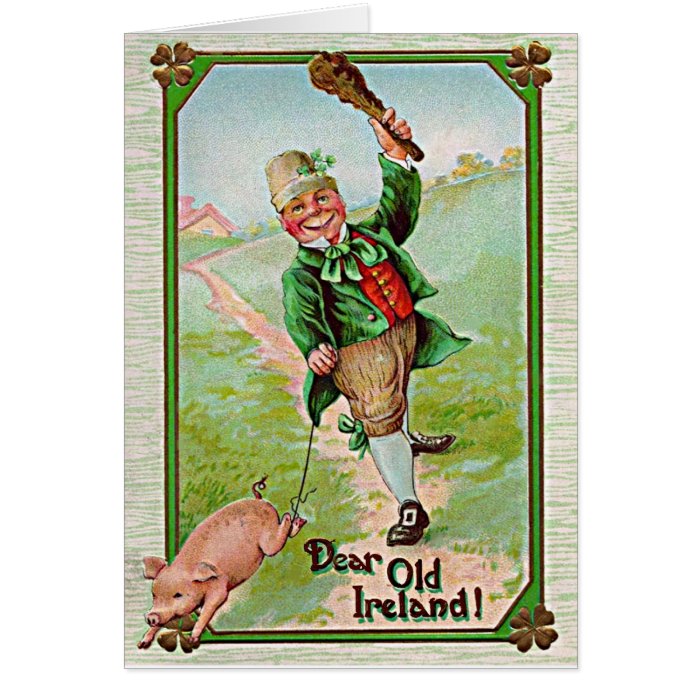 vintage leprechaun cards