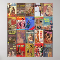 Vintage Lesbian Pulp Fiction Collage Version 2