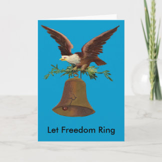 Vintage Let Freedom Ring Card
