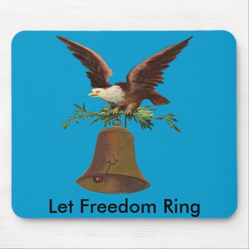 Vintage Let Freedom Ring Mouse Pad