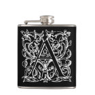 Vintage Letter A Monogram Black White Monogrammed