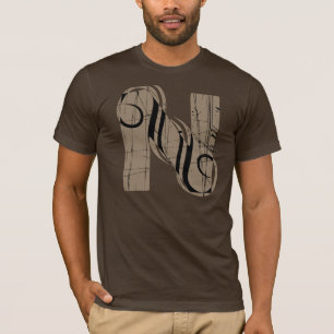Vintage Letter  N T-Shirt
