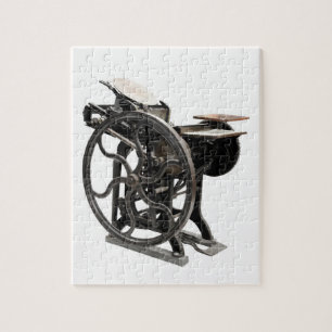 vintage letterpress from 1888 puzzle