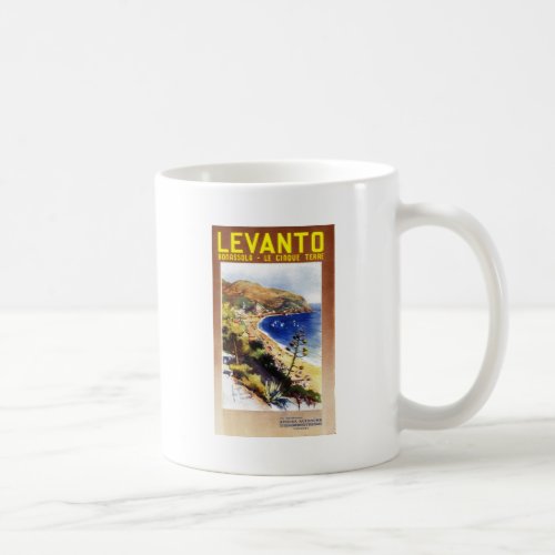 Vintage Levanto Genova Italy Tourism Coffee Mug