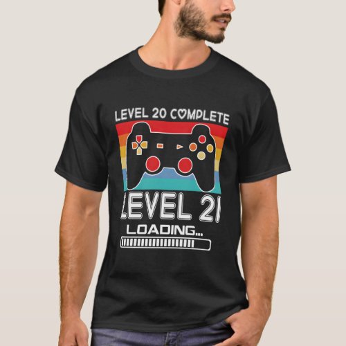 Vintage Level 20 Completed Level 21 Loading Video  T_Shirt