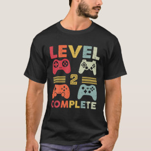 Vintage Level 2Nd Complete Funny 2 Year Wedding An T-Shirt