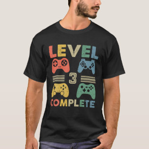 Vintage Level 3 Complete - Funny 3 Year Wedding An T-Shirt
