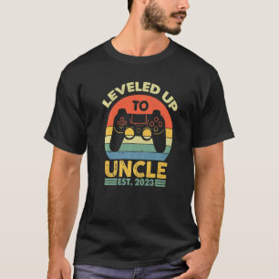 Vintage Leveled Up To Uncle 2023 New Great Uncle T-Shirt
