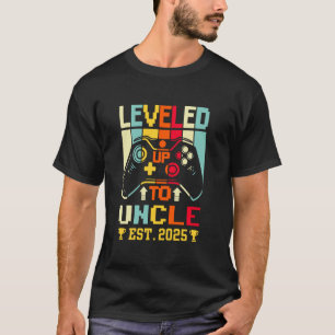 Vintage Leveled Up to Uncle Est 2025 Pregnancy Ann T-Shirt
