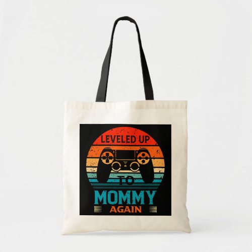 Vintage Leveling Up To Mommy Again Mothers Day Tote Bag