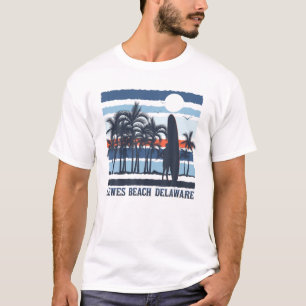 Vintage Lewes Beach Delaware Vacation 80S Beach So T-Shirt