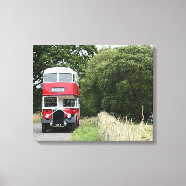 Vintage Leyland Bus Canvas Print (Front)