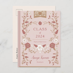 Vintage Library Book Graduation Photo Announcement