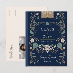 Vintage Library Book Graduation Photo Announcement