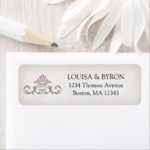 Vintage Library Book Story Fairy Tale Wedding Label