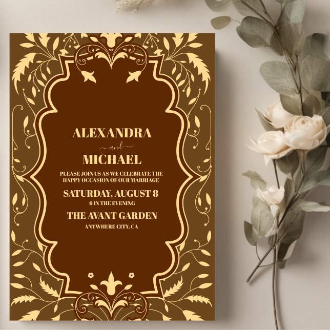 Vintage Library Book Wedding Invitation (Creator Uploaded)