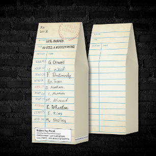 Vintage Library Card Roasted Coffee