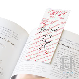 Vintage Library Checkout Card Bookmarks