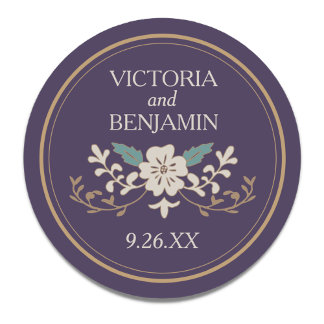 Vintage Library Classic Round Sticker