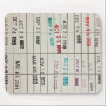 Vintage Library Due Date Cards Mouse Pad<br><div class="desc">Vintage Library Due Date Cards</div>