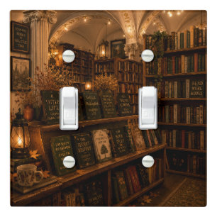 Vintage Library Light Switch Cover
