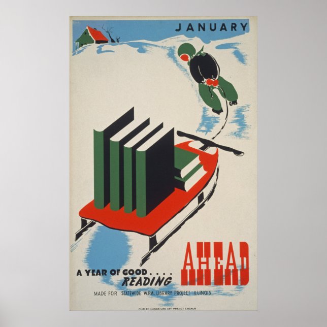 Vintage Library Poster (Front)