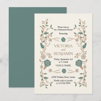 Vintage Library Rehearsal Invite