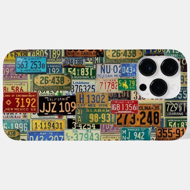 Vintage License Plates Case-Mate iPhone Case (Back (Horizontal))