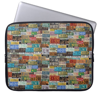 Vintage License Plates Laptop Sleeve