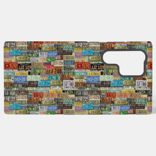 Vintage License Plates Samsung Galaxy S22 Ultra Case